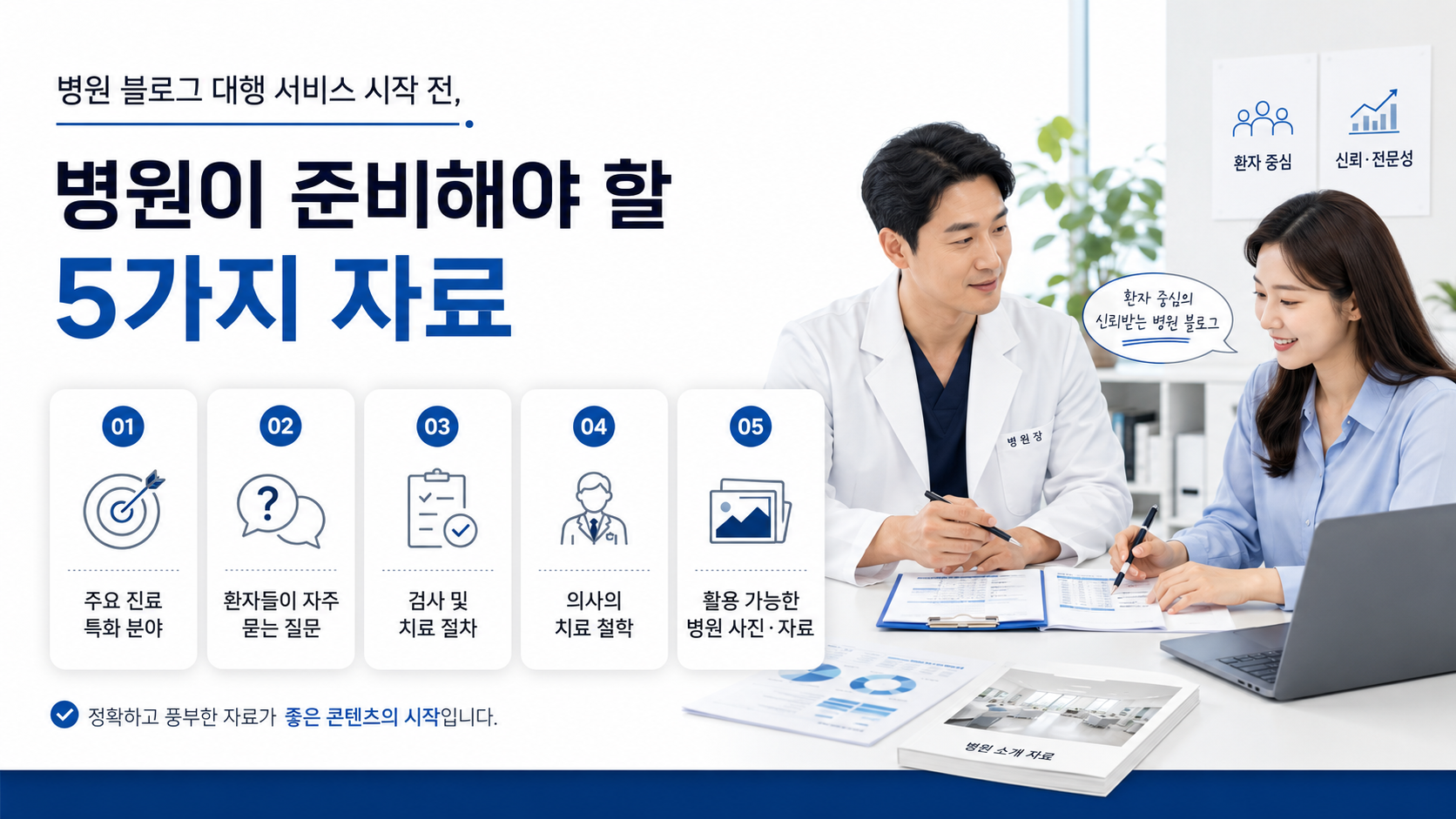 병원블로그마케팅 대행 시작 전에 병원이 준비해야 할 5가지