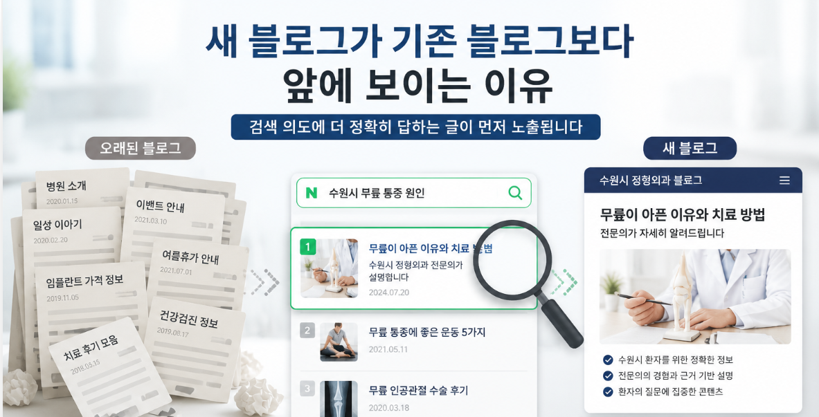 부천병원마케팅, 새 블로그가 더 잘 보이는 이유가 있을까요?