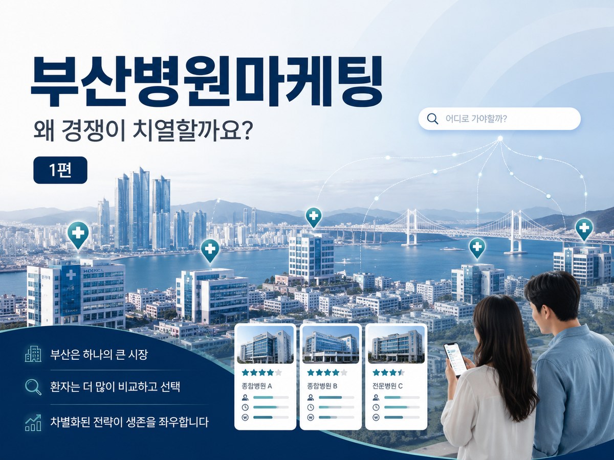 부산병원마케팅 #1｜서울만큼 치열한 병원 경쟁에서 보이기 위해서는